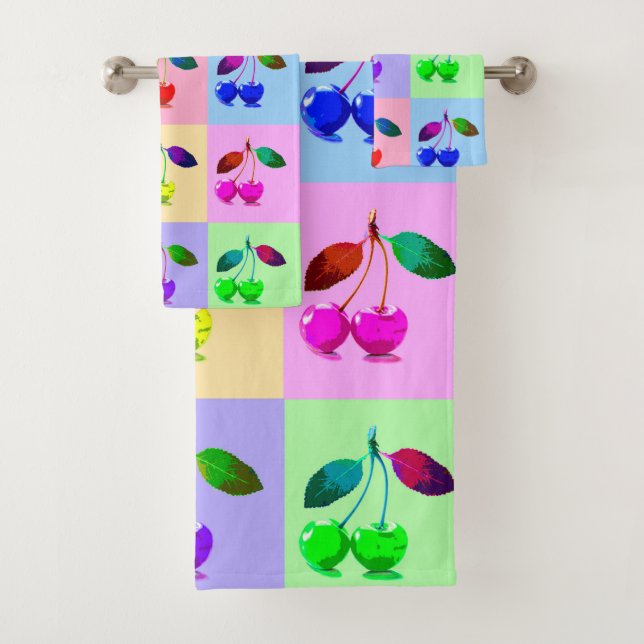 Cerises vides dans le style pop art (En situation)