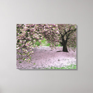 cerisier en fleurs toile à trois panneaux