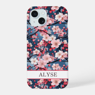 Cerisiers Fleuris Sakura Japonais Monogrammé