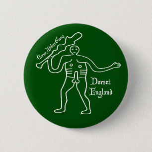 Cerne Abbas Riant Abzeichen Button