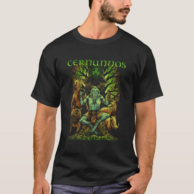 Cernunnos Celtic Mythology Pagan Irish God Pullove T-Shirt (Vorderseite)