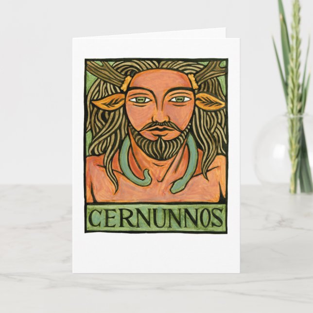 Cernunnos Grußkarte Karte (Vorderseite)
