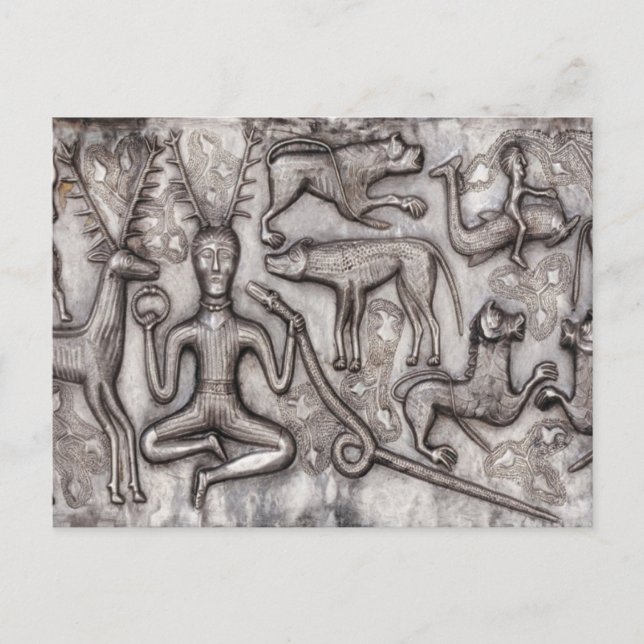 Cernunnos Gundestrup Cauldron Postkarte (Vorderseite)