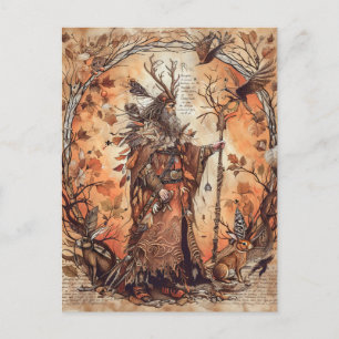 Cernunnos keltischer gehörnter Gott der Natur Postkarte