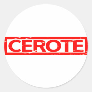 Cerote-Briefmarke Runder Aufkleber