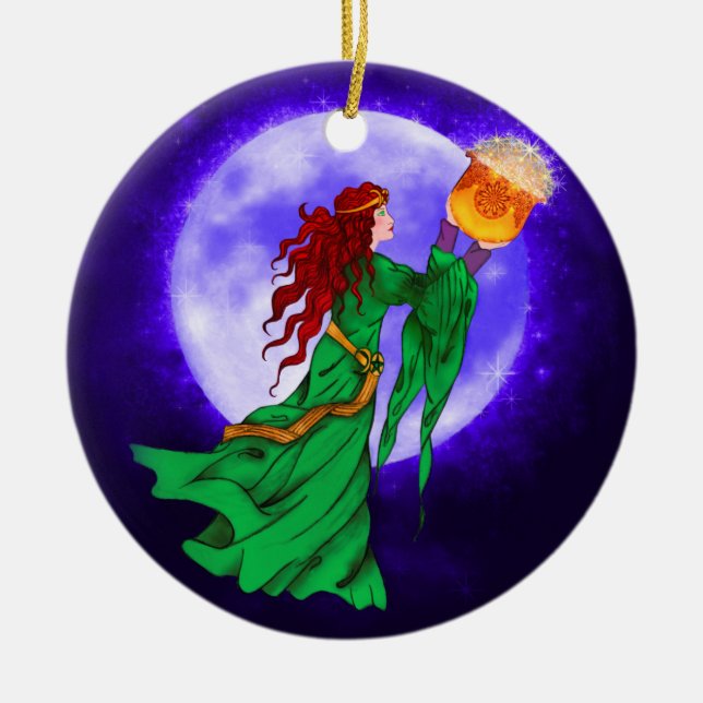 Cerridwen Celtic Wiccan Weihnachten Ornament (Vorne)