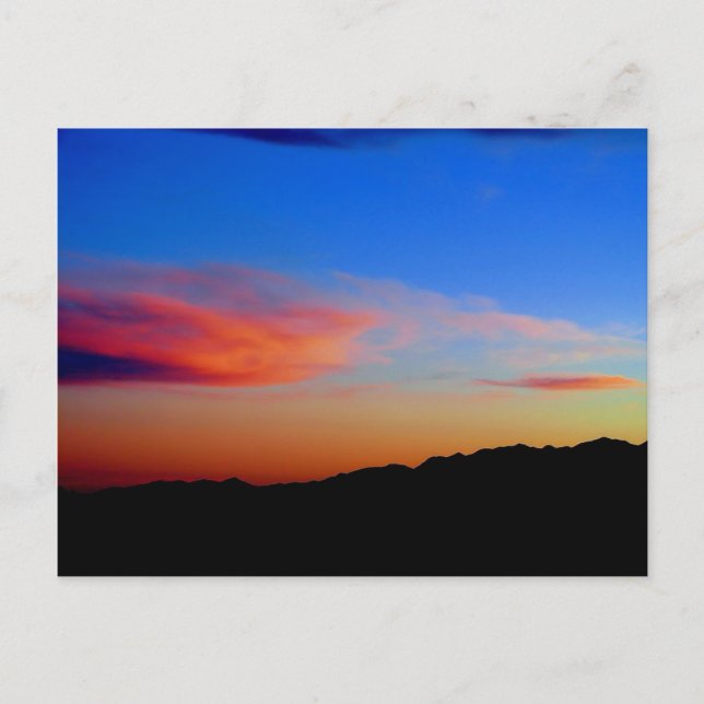 Cerrillos Sonnenuntergang Postkarte (Vorderseite)