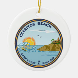 Cerritos Beach Baja California Sur Mexiko Keramik Ornament