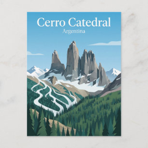 Cerro Catedral Argentinien Postkarte