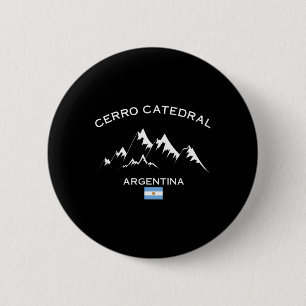 Cerro Catedral Argentinien Skiort Andes Berg Button