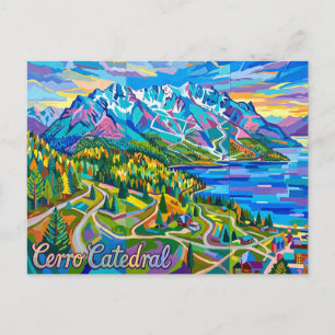 Cerro Catedral, San Carlos de Bariloche Argentinie Postkarte