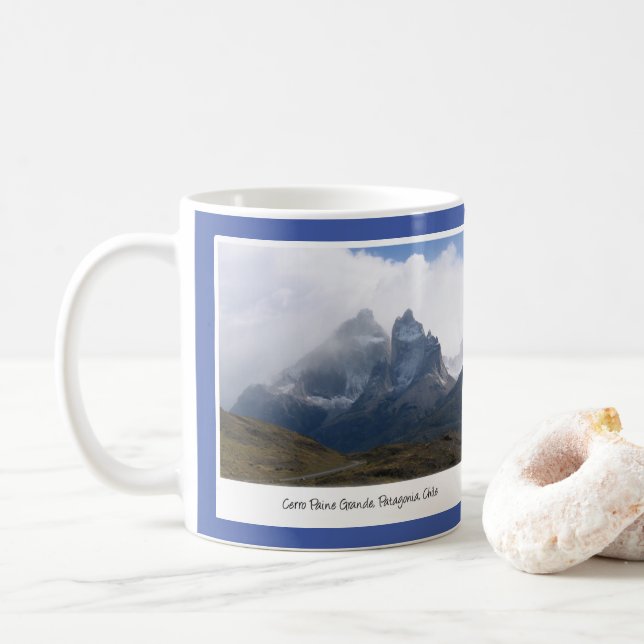 Cerro Paine Grande, Berge, Patagonien, Chile Kaffeetasse (Mit Donut)