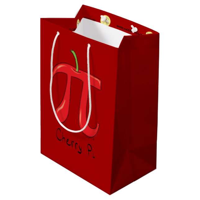 Cerry Pi Cute Math Pi Jour Fête Cadeau Sac (Dos Angle)
