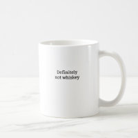 Certainement pas tasse de café de whiskey