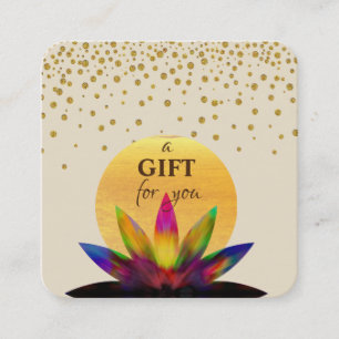 Certificat cadeau Aquarelle Lotus Flower Yoga