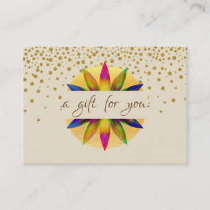 Certificat cadeau Aquarelle Lotus Flower Yoga