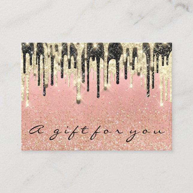 Certificat cadeau Beauté Boutique Cheveux Clous Or (Devant)