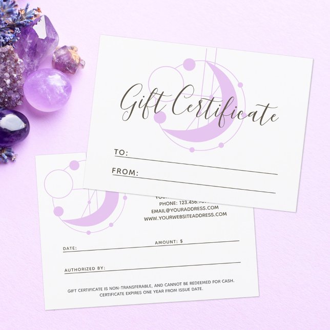 Certificat cadeau carte métaphysique géométrique (Créateur téléchargé)