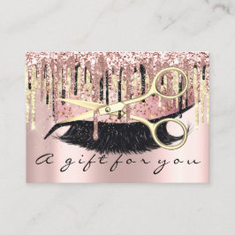 Certificat cadeau Coiffeur Maquillage Lash Rose or