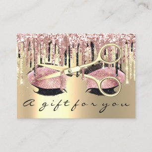 Certificat cadeau Coiffeur Rose Gold Maquillage