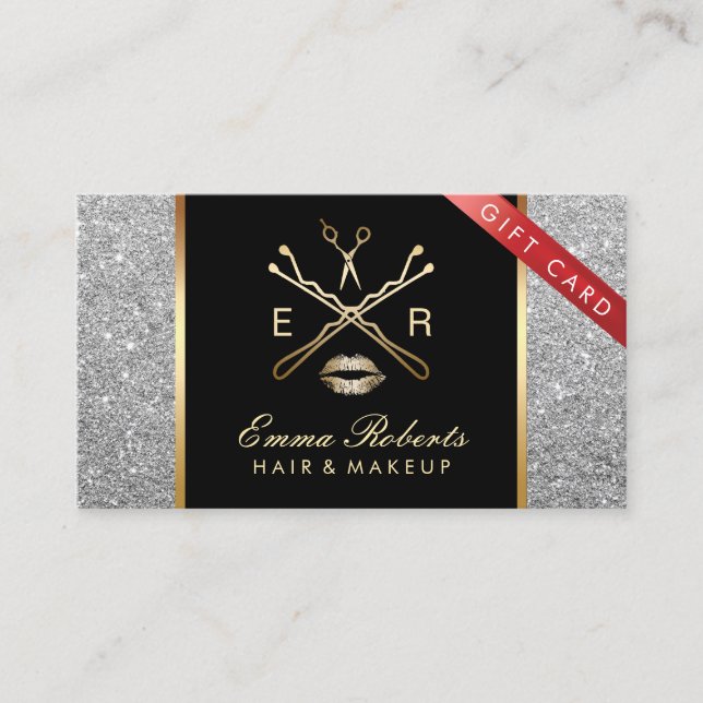 Certificat cadeau de maquillage Parties scintillan (Devant)