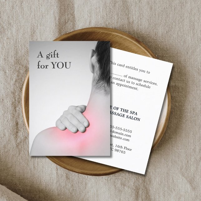 Certificat cadeau de massothérapeute moderne et él (Créateur téléchargé)