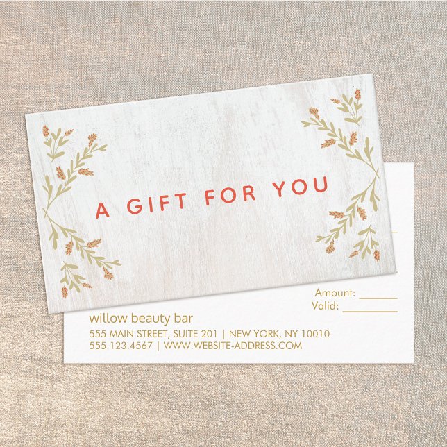 Certificat cadeau de Noël en bois (Créateur téléchargé)