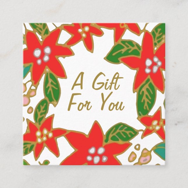 Certificat cadeau de Noël festif (Devant)