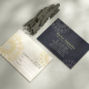 Certificat Cadeau de Studio de YOGA Mandala Fleurs