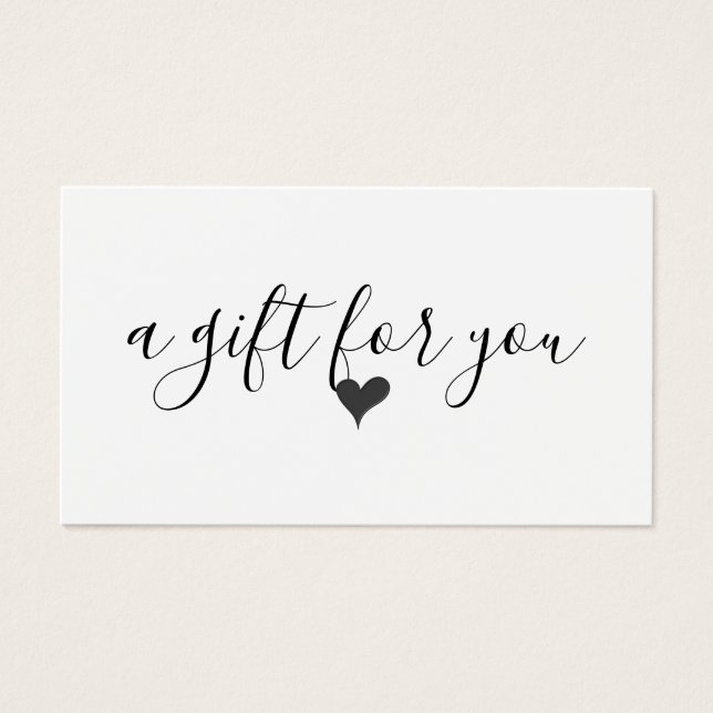 Certificat cadeau d'entreprise simple et moderne (Devant)