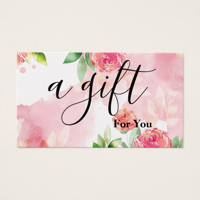 Certificat cadeau d'entreprise simple et moderne (Devant)