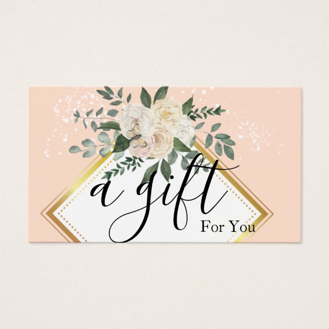 Certificat cadeau d'entreprise simple et moderne (Devant)