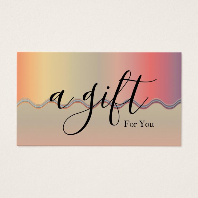 Certificat cadeau d'entreprise simple et moderne (Devant)