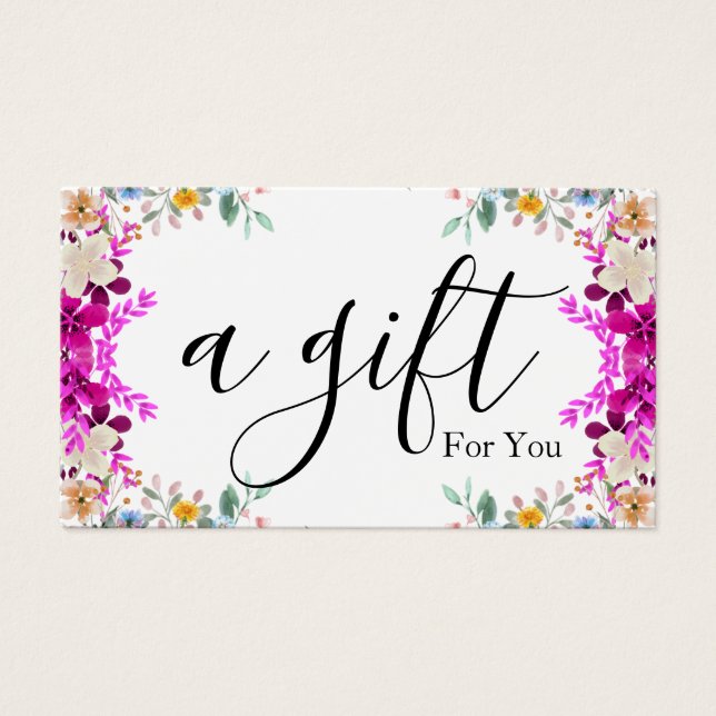 Certificat cadeau d'entreprise simple et moderne (Devant)