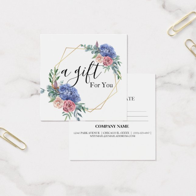 Certificat cadeau d'entreprise simple et moderne (Bureau)