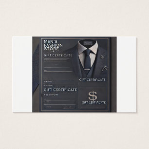 Certificat cadeau en ligne pour magasin de mode po