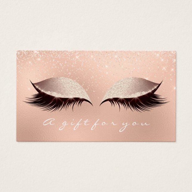 Certificat cadeau étincelant étincelant maquillage (Devant)