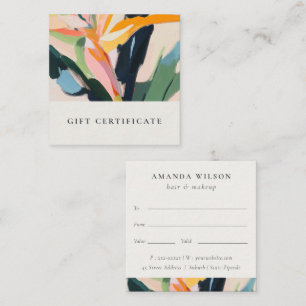 Certificat Cadeau Fleur De Paradis Peint Floral