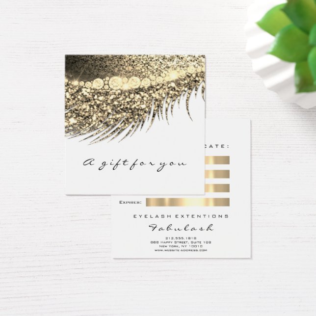Certificat cadeau Gold Métallurgie Lashes Maquilla (Bureau)