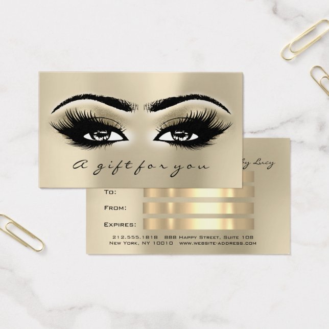 Certificat cadeau Ivoire OEil Extension maquillage (Bureau)