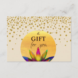 Certificat cadeau Lotus Fleur Yoga Méditation