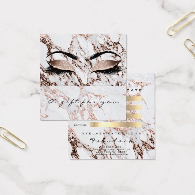 Certificat cadeau Maquillage Parties scintillant e (Bureau)