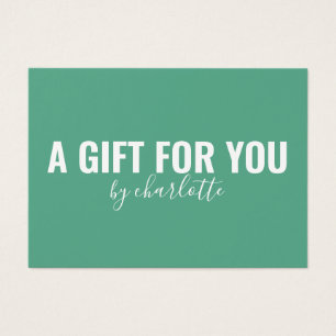 Certificat cadeau minimaliste pour entreprise de l