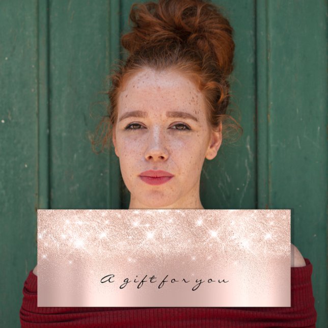 Certificat cadeau Parties scintillant étincelle Gr (Gift Certificate Glitter Spark Gray Makeup Small)