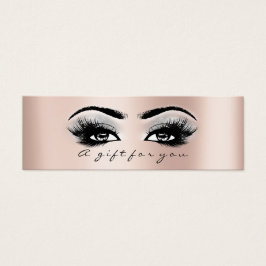 Certificat cadeau Rose Gold Lashes Maquillage gris