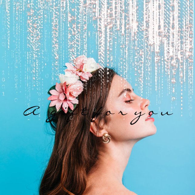 Certificat cadeau Rose maquillage ongles de cheveu (Gift Certificate Rose Makeup Hair Nails Wax Drips)