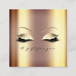 Certificat cadeau Sepia Gold Lashes maquilleur Art