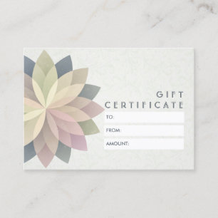 Certificat cadeau YOGA Studio Symbole de mandala c