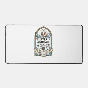 Certificat de baptême de Jésus Style Certificat de