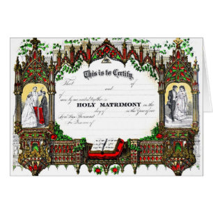 certificat de mariage à partir de 1877